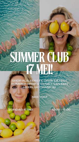 SUMMER CLUB EVENT ZONDAG 17 MEI